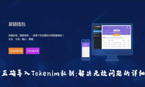 如何正确导入Tokenim私钥：解决无效问题的详细指南